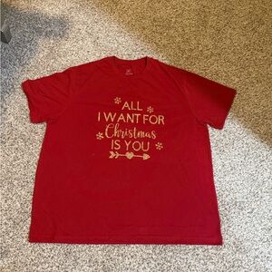 George Vibrant Red Crew Neck Tee